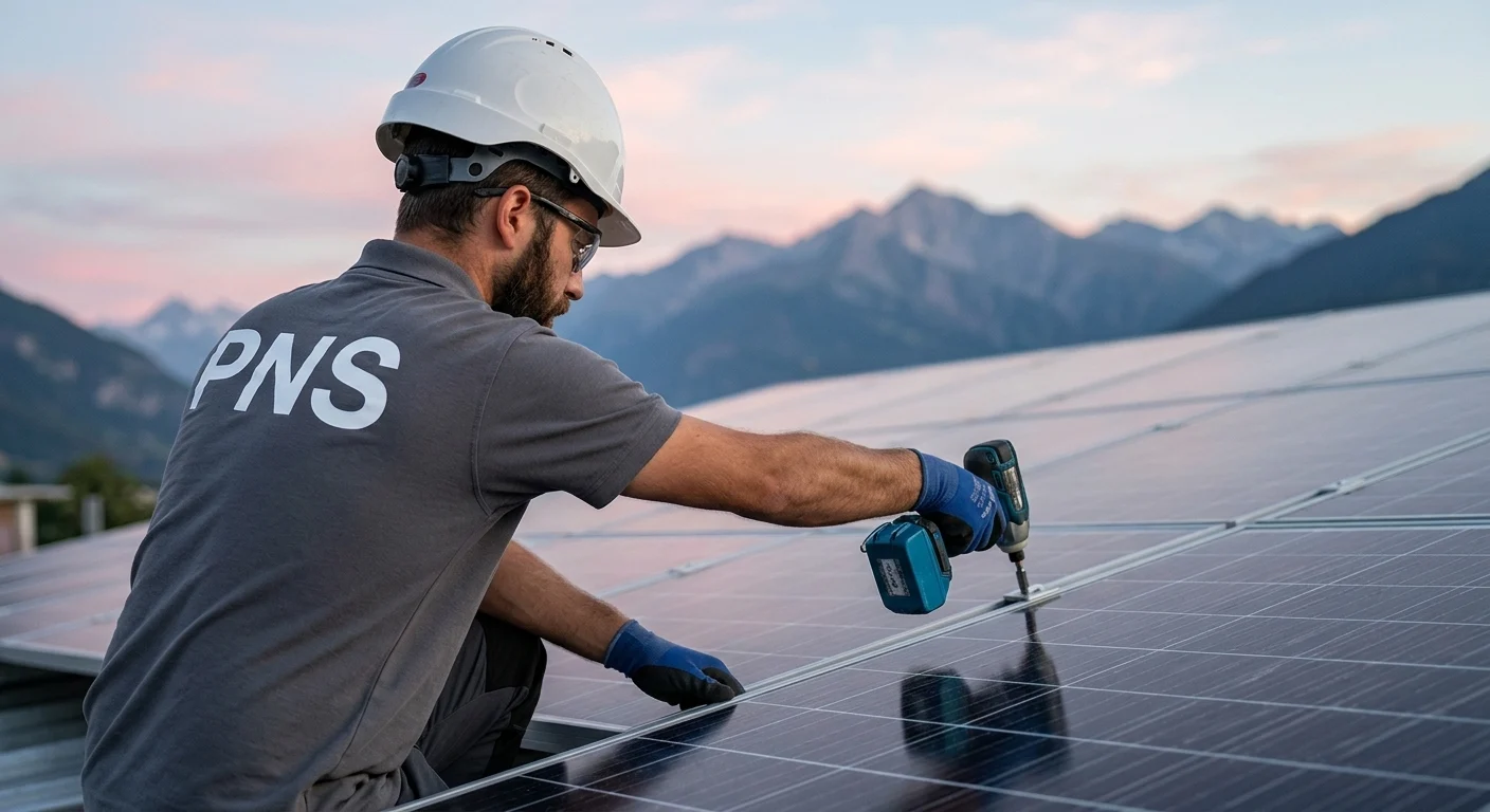 Installation de panneaux solaires